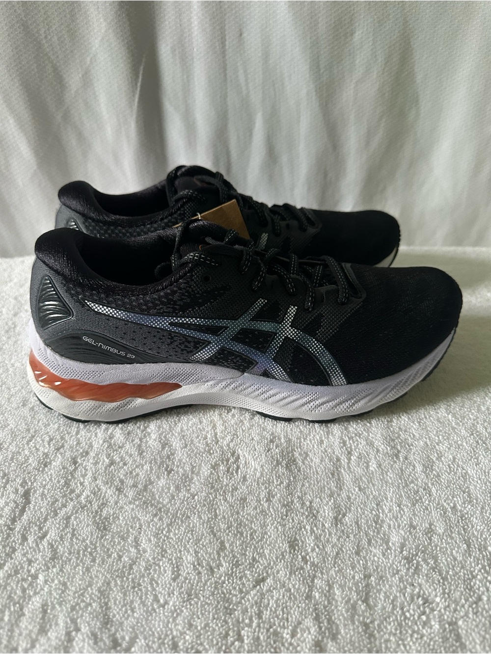 ASICS Gel Nimbus 23 Black/ Carrier Gray Running Shoes Women’s Size 8 - Picture 2 of 9